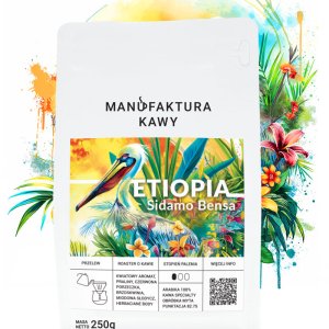 Etiopia Sidamo Bensa Kawa Świeżo Palona